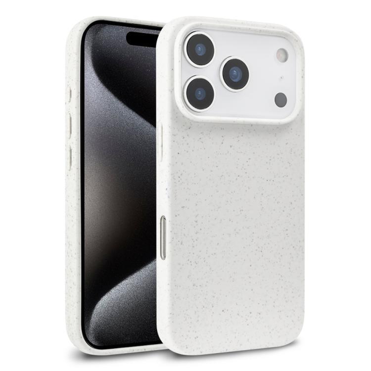 Compatible with iPhone 18 Pro Wheat Straw TPU Phone Case - White