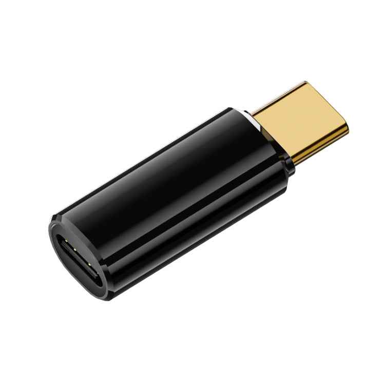 Uniqbuy For Type-C Male to Type-C Female 240W Full-featured Adapter with Digital Display(Black)