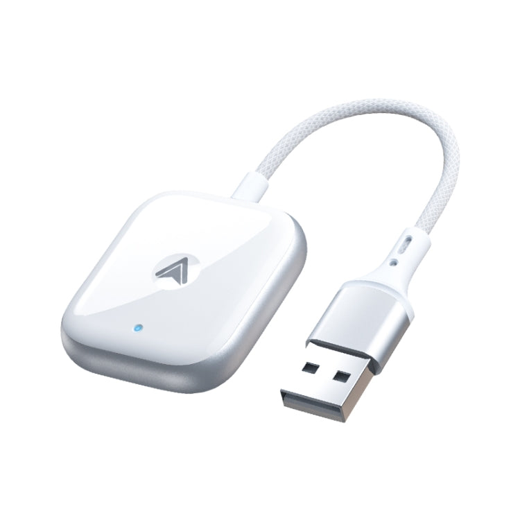 For Android Car Carplay Box Wired to Wireless Auto Conversion Adapter(White)