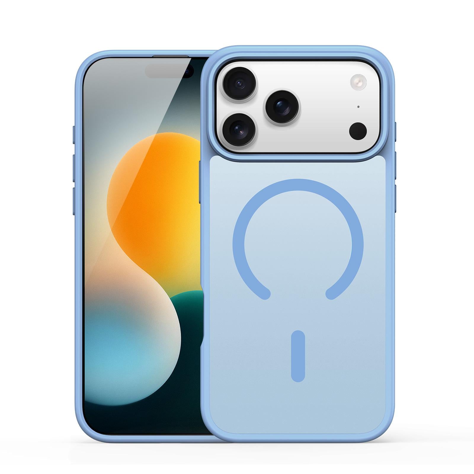 Compatible with iPhone 18 Pro & 17 Pro DUX DUCIS Yind Series MagSafe TPU Dual-Layer PC Phone Case - Light Blue