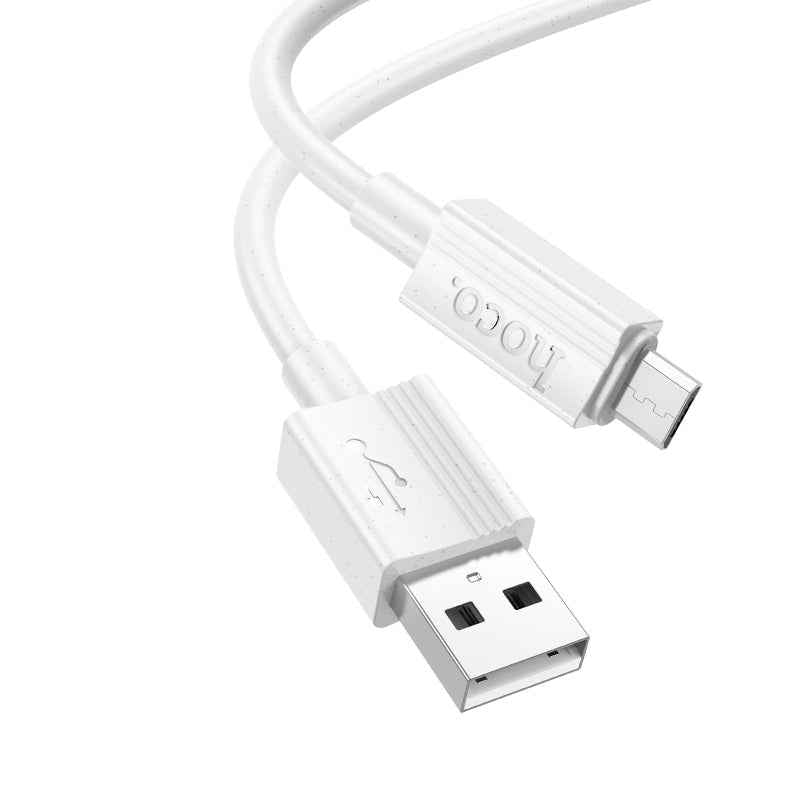 Uniqbuy For hoco X107 USB to Micro USB Favor 2.4A Charging Data Cable, Length:1m(White)