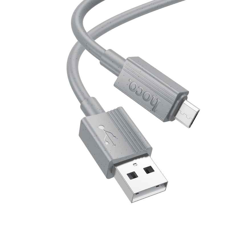 Uniqbuy For hoco X107 USB to Micro USB Favor 2.4A Charging Data Cable, Length:1m(Grey)