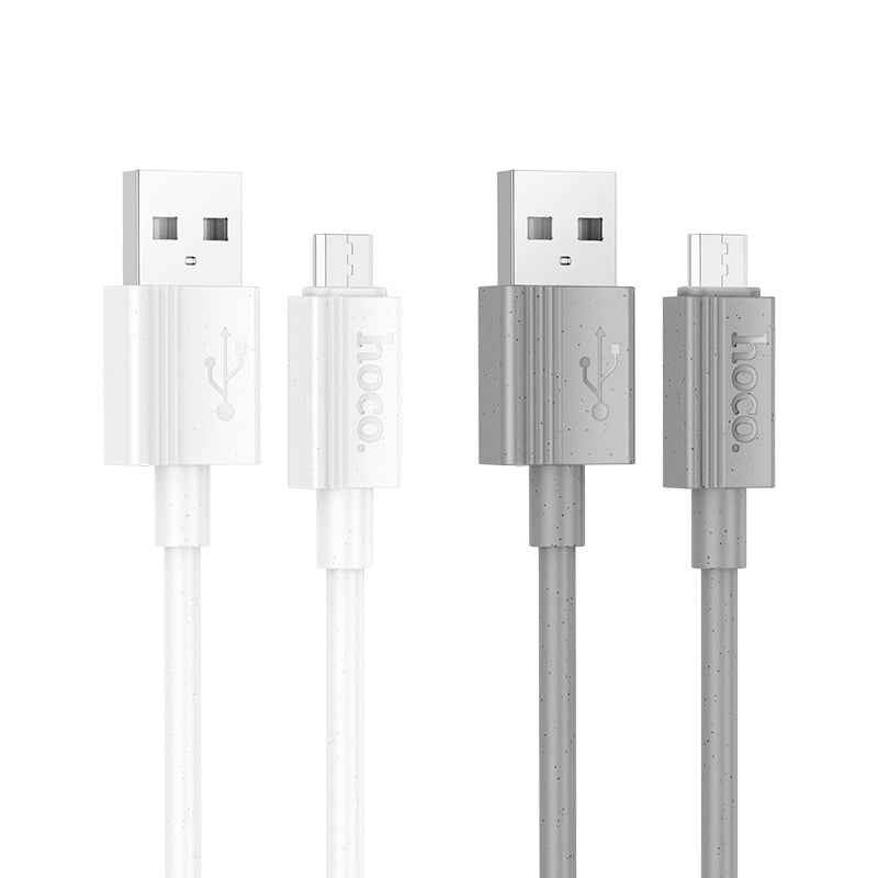 Uniqbuy For hoco X107 USB to Micro USB Favor 2.4A Charging Data Cable, Length:1m(Grey)