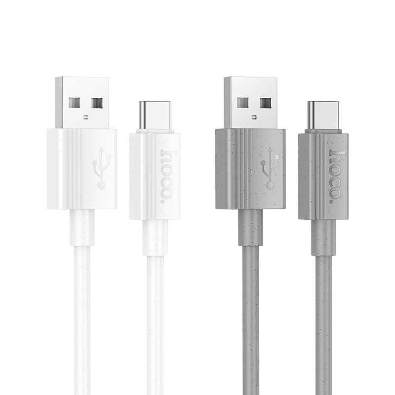 Uniqbuy For hoco X107 USB to USB-C / Type-C Favor 3A Charging Data Cable, Length:1m(Grey)