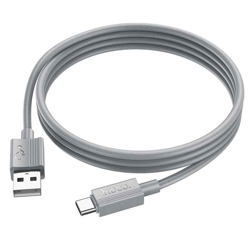 Uniqbuy For hoco X107 USB to USB-C / Type-C Favor 3A Charging Data Cable, Length:1m(Grey)
