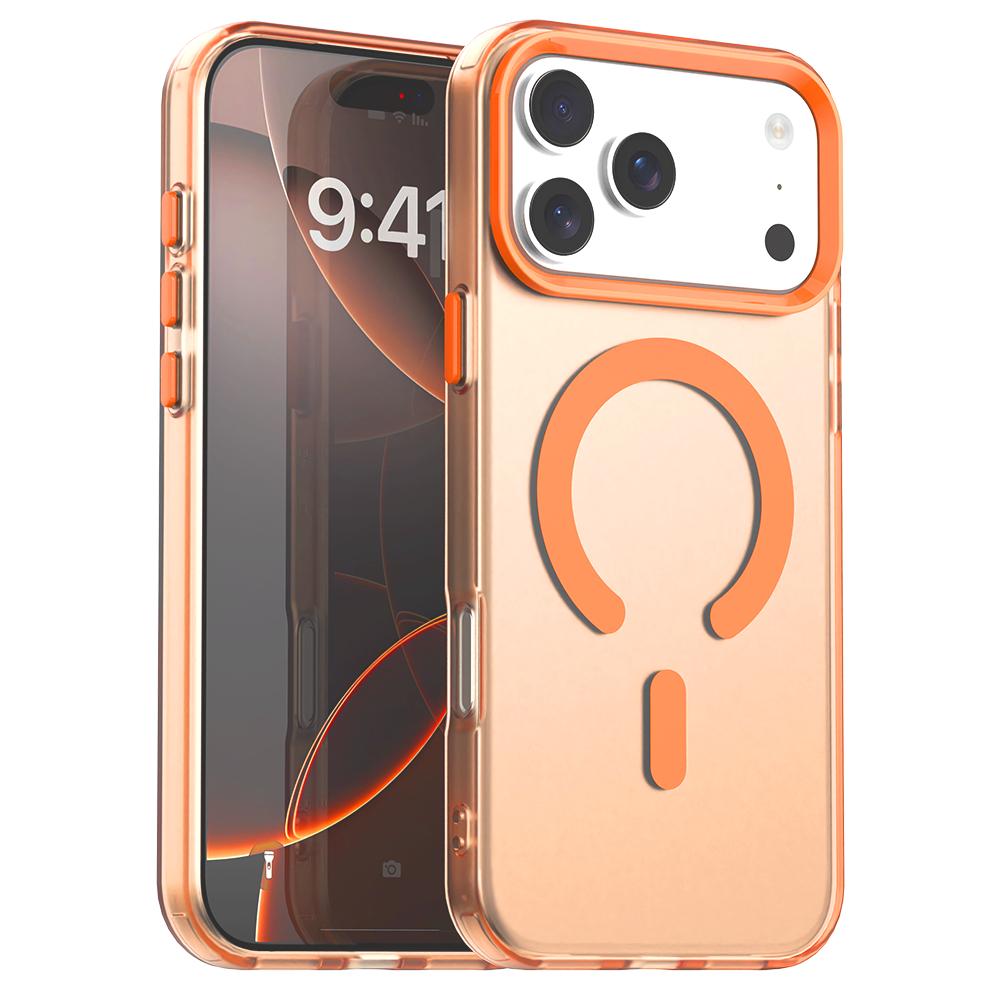 Compatible with iPhone 18 Pro C-type Candy Magsafe PC Dual-Layer TPU Phone Case - Orange