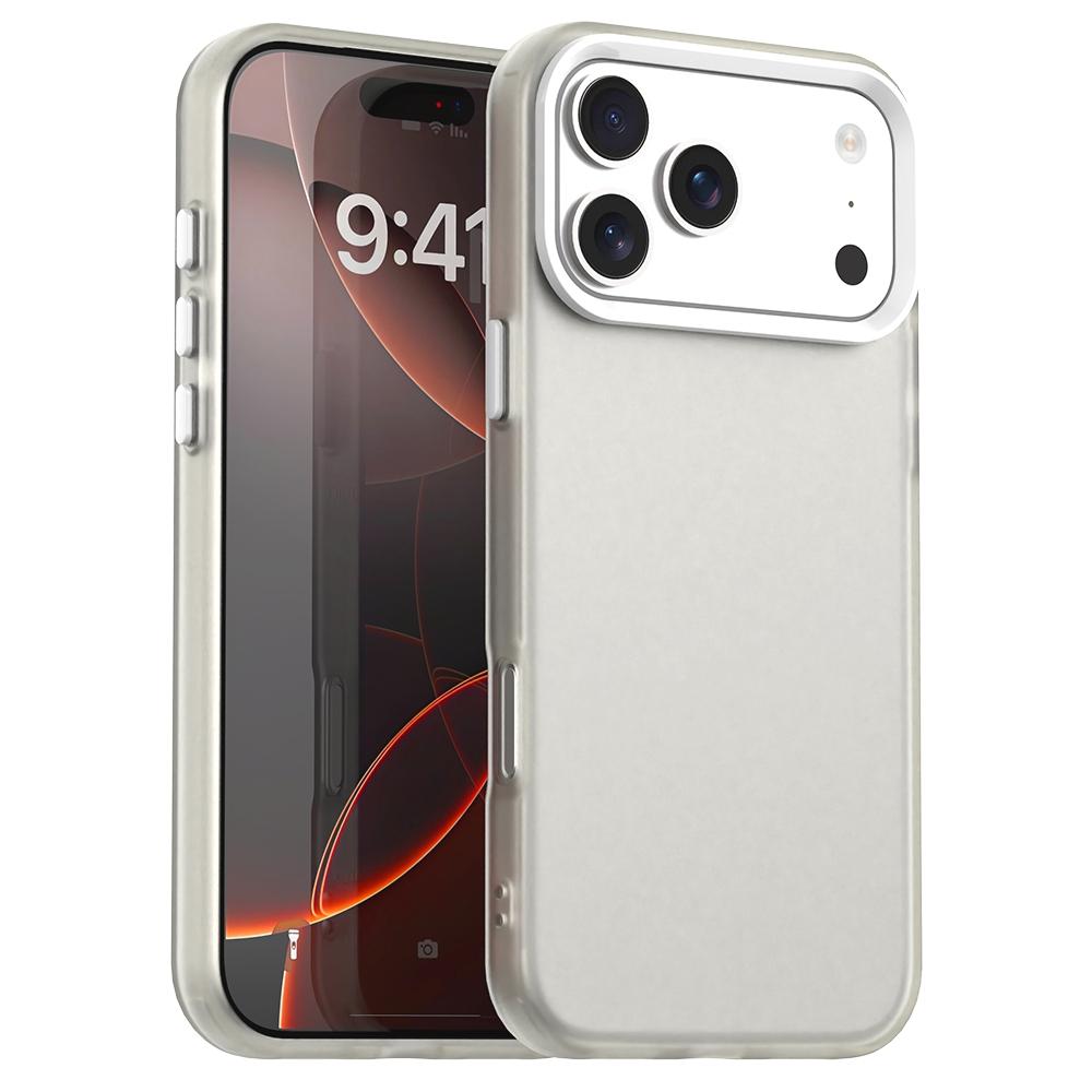 Compatible with iPhone 18 Pro Candy PC Dual-Layer TPU Shockproof Phone Case - White