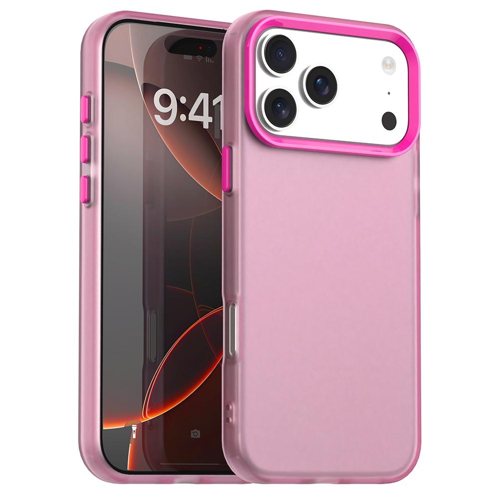 Compatible with iPhone 18 Pro Candy PC Dual-Layer TPU Shockproof Phone Case - Red