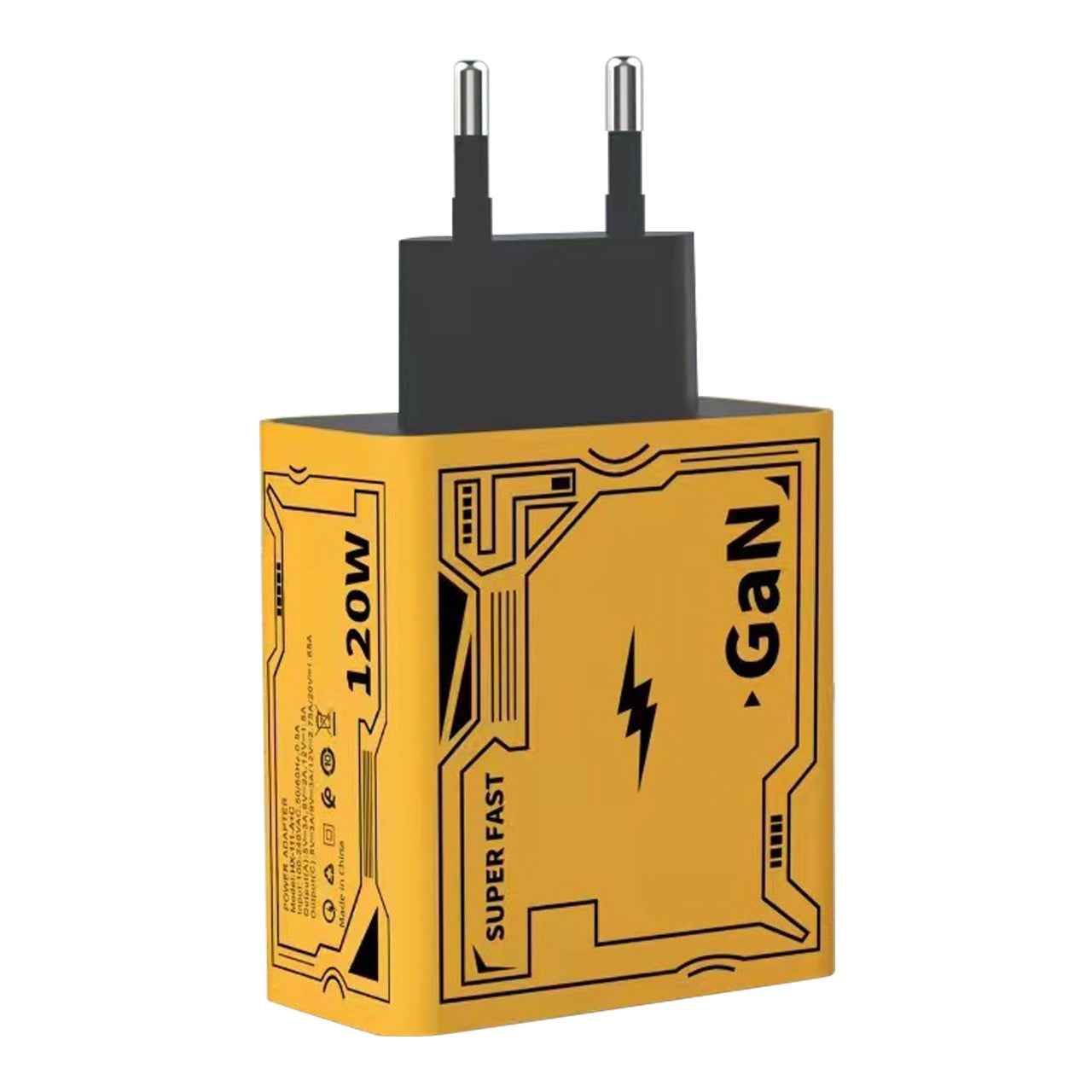 Uniqbuy For HX111 120W USB, Type-C GaN Ultra-fast Charger(EU Plug)