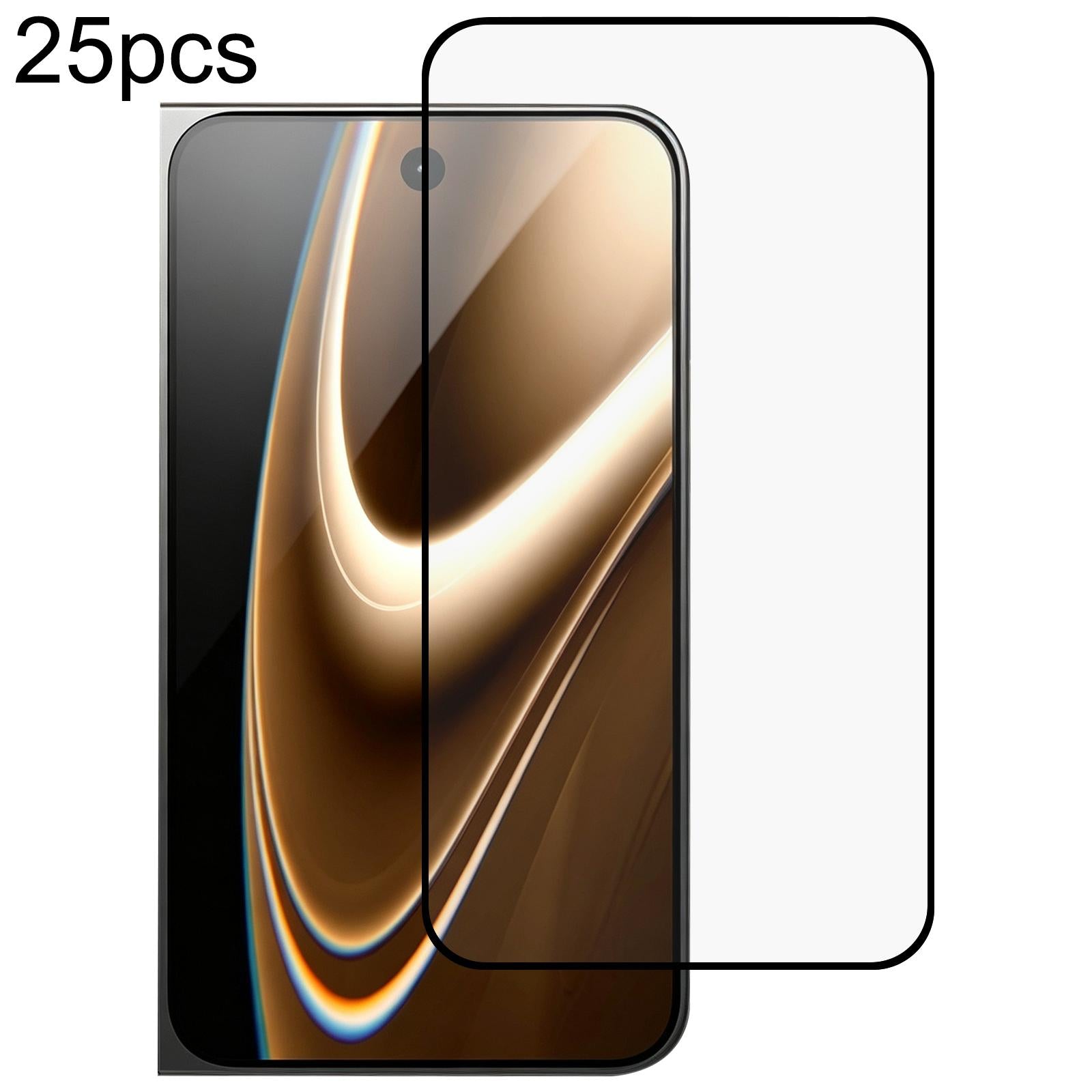Compatible with iPhone Duo Outer Screen 25pcs Full Glue Screen Tempered Glass Film