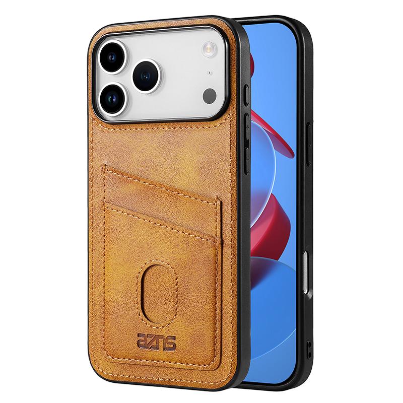 Compatible with iPhone 18 Pro & 17 Pro AZNS K1 Series Card Slot Business Phone Case - Yellow