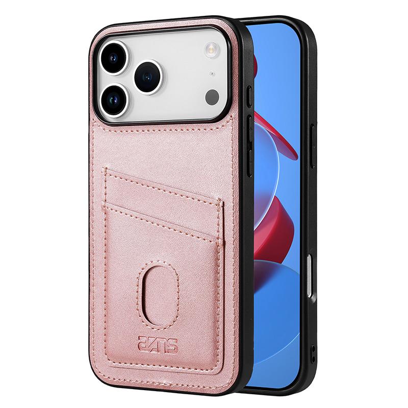 Compatible with iPhone 18 Pro & 17 Pro AZNS K1 Series Card Slot Business Phone Case - Pink