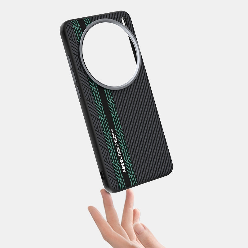 For vivo X200 Pro ABEEL 6D Micro Relief MagSafe Magnetic Phone Case(Green)