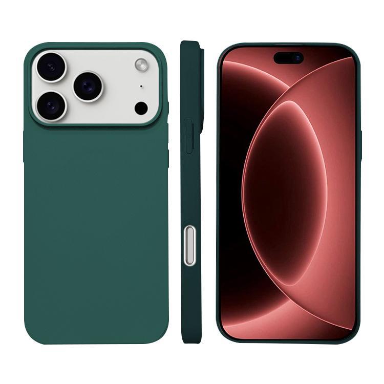 Compatible with iPhone 18 Pro Liquid Silicone Phone MagSafe Case - Dark Green