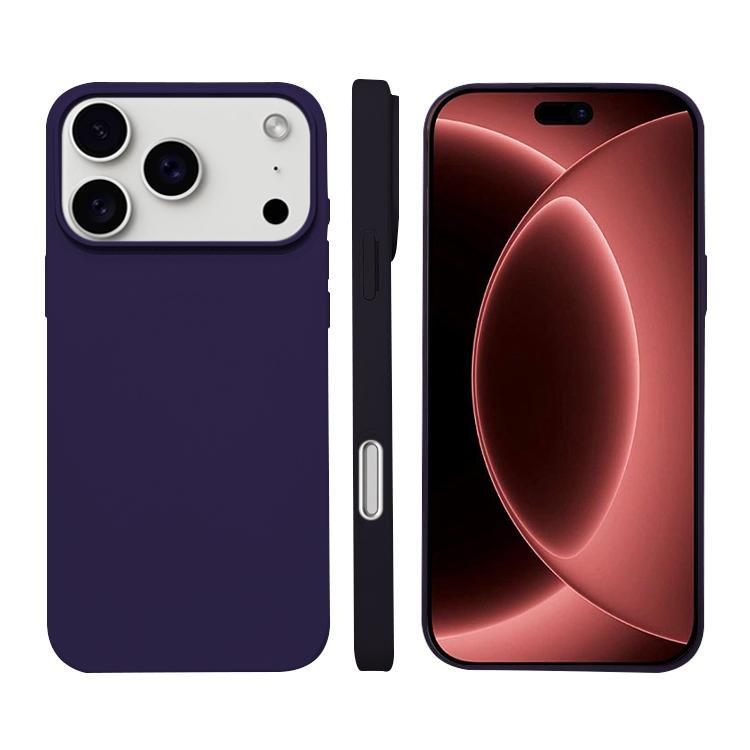 Compatible with iPhone 18 Pro Liquid Silicone Phone MagSafe Case - Dark Purple