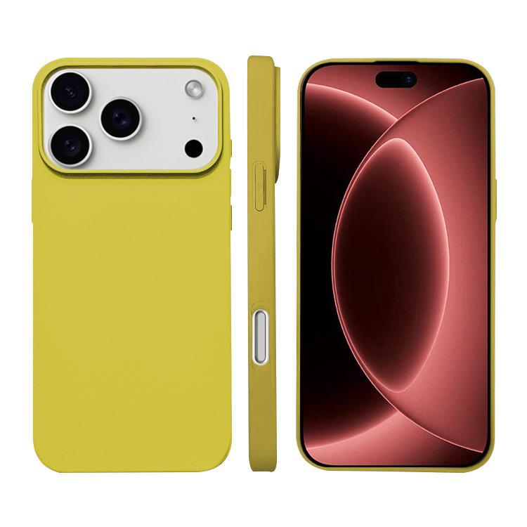 Compatible with iPhone 18 Pro Liquid Silicone Phone MagSafe Case - Yellow