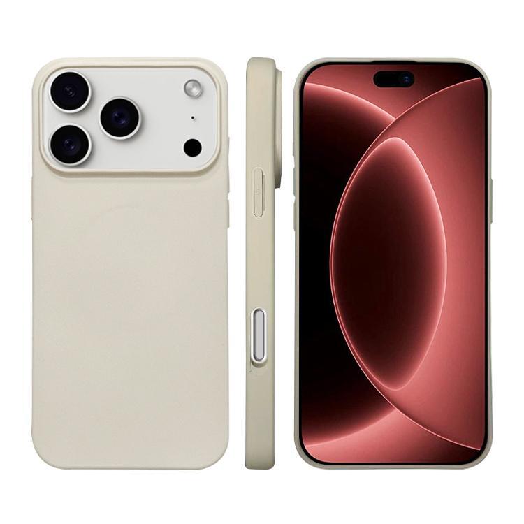 Compatible with iPhone 18 Pro Liquid Silicone Phone MagSafe Case - White