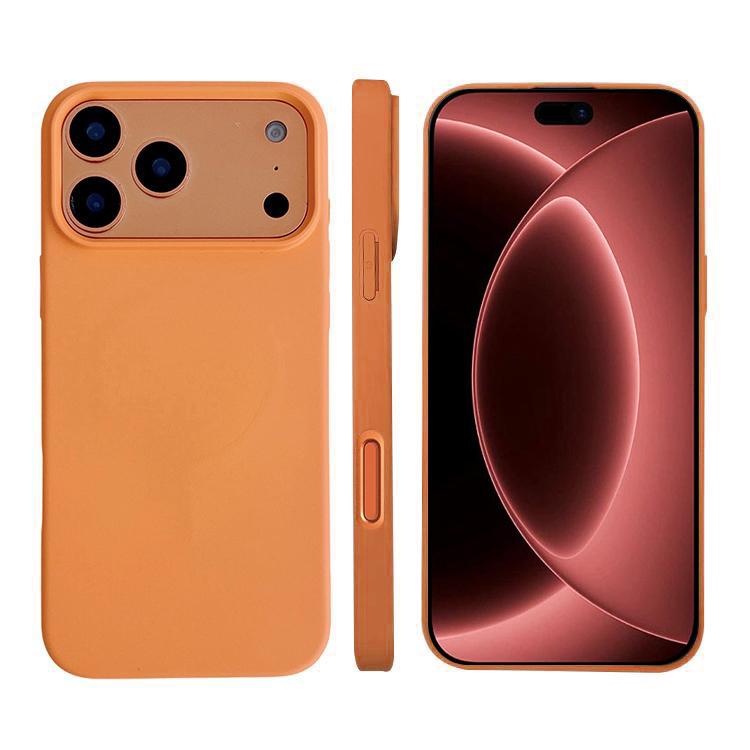 Compatible with iPhone 18 Pro Liquid Silicone Phone MagSafe Case - Orange