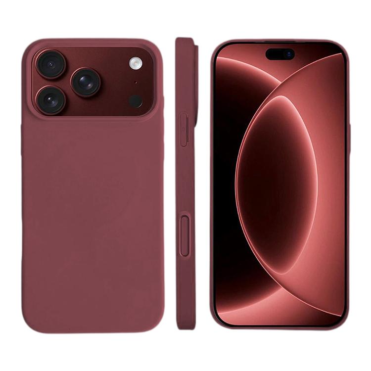 Compatible with iPhone 18 Pro Liquid Silicone Phone MagSafe Case - Plum