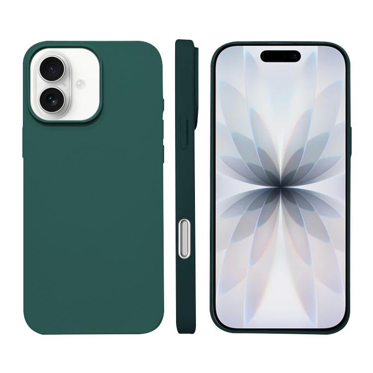 Compatible with iPhone 18 Liquid Silicone Phone MagSafe Case - Dark Green