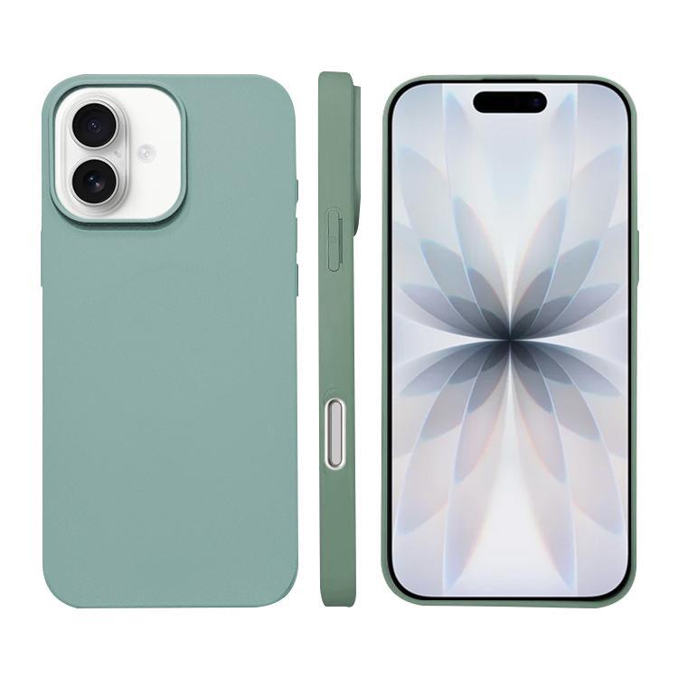 Compatible with iPhone 18 Liquid Silicone Phone MagSafe Case - Light Green