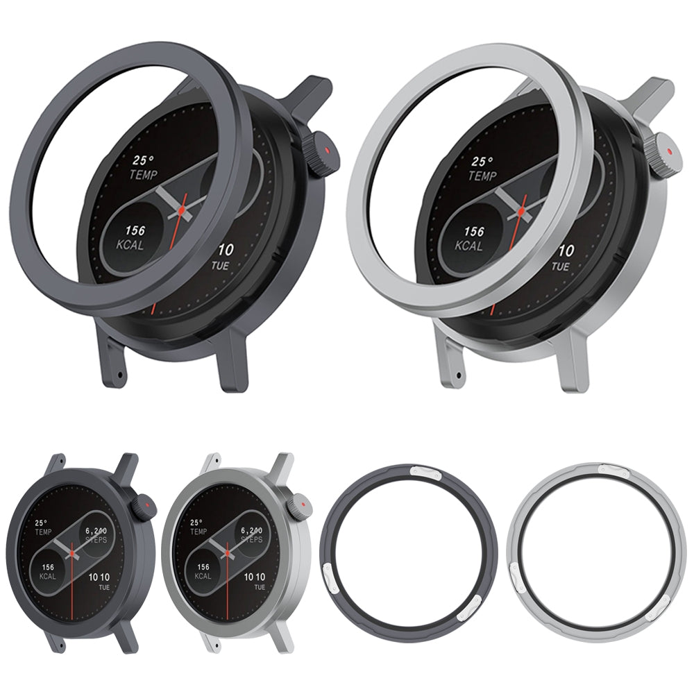 For CMF Watch Pro 2 Smart Watch Metal Bezel Ring Frame Without Words Version(Silver)