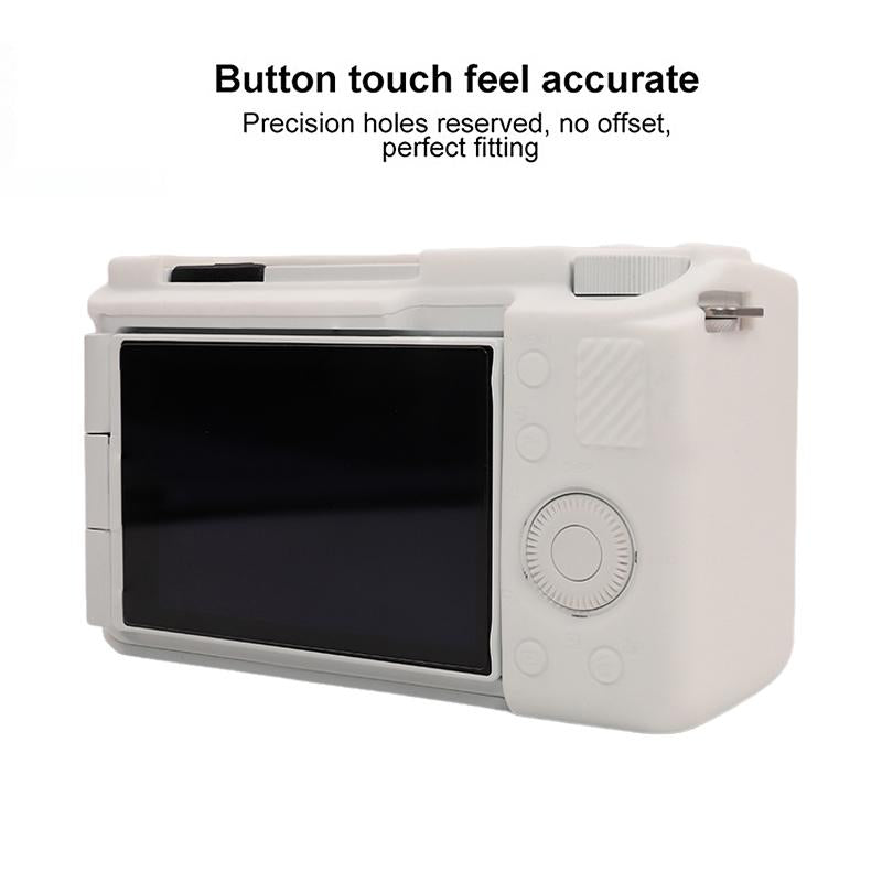 For Sony ZV-E10 II / ZV-E10M2 Glossy Soft Silicone Protective Case(White)