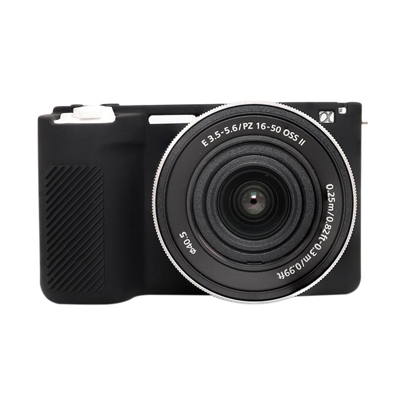 For Sony ZV-E10 II / ZV-E10M2 Glossy Soft Silicone Protective Case(Black)