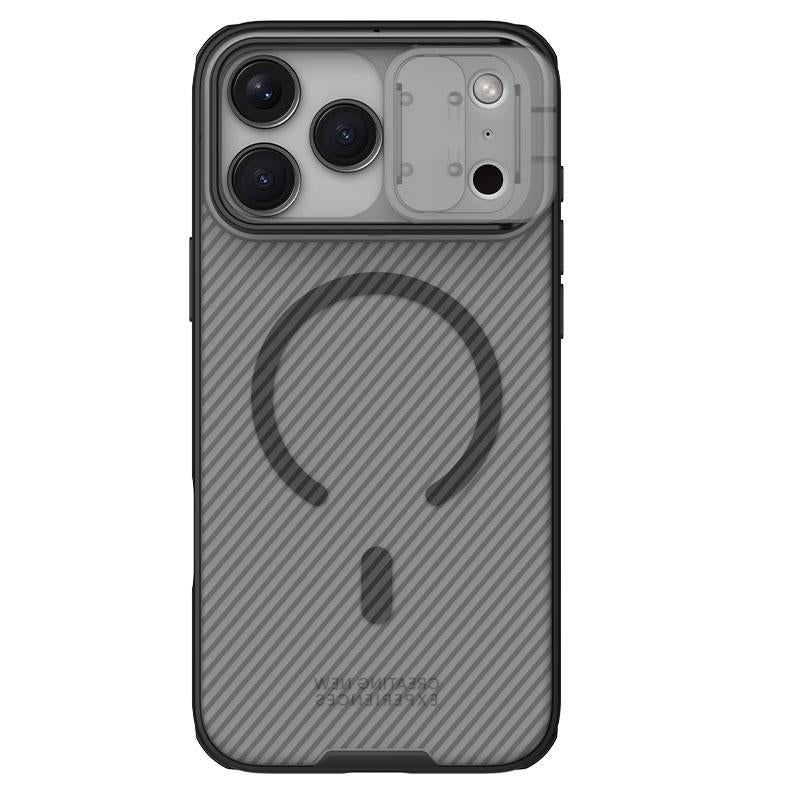 Compatible with iPhone 18 Pro NILLKIN CamShield Pro Magnetic PC Phone Case - Transparent Black