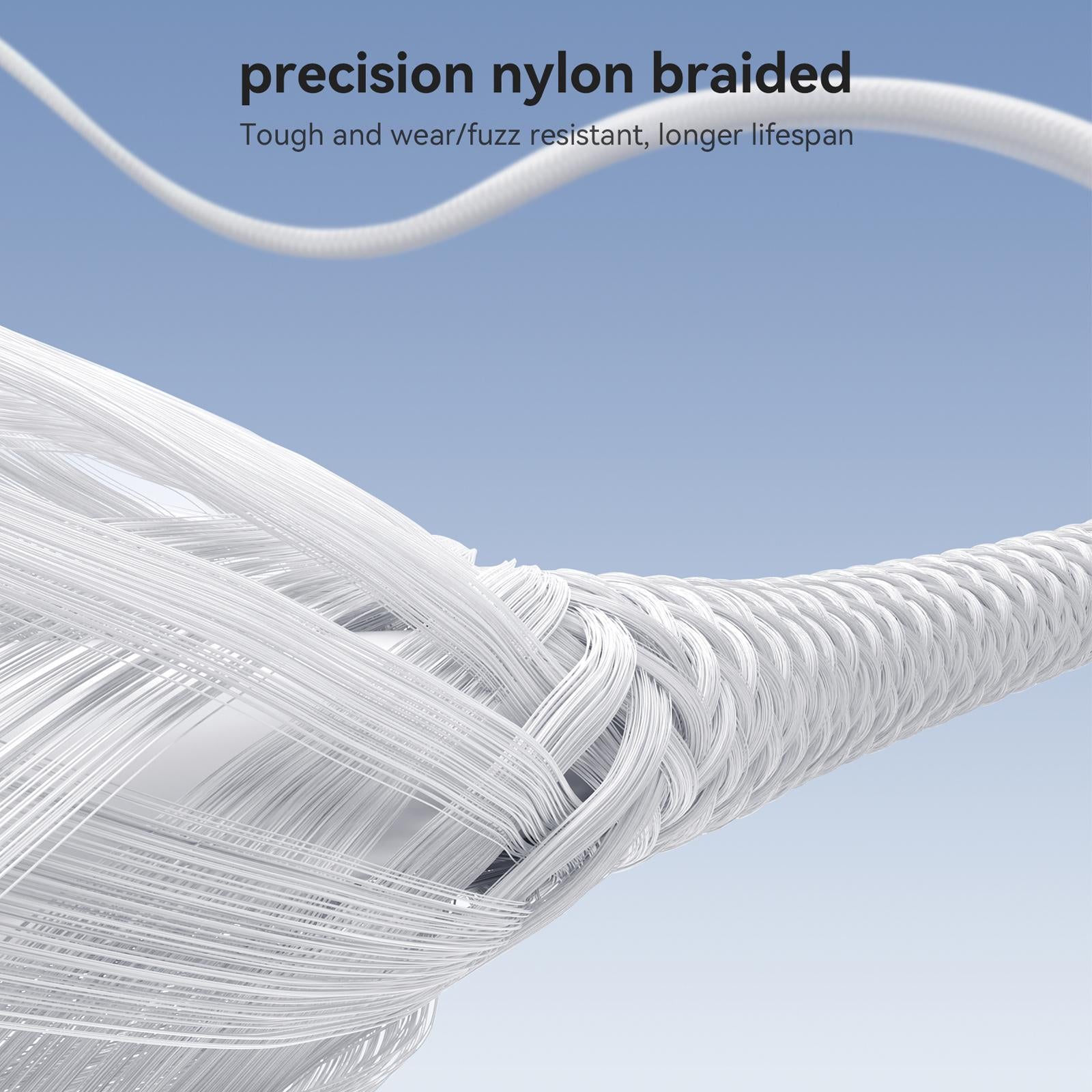 JOYROOM S-A28 Flash Series 60W 480Mbps Fast Charging Data Cable, Type-C to Type-C Cable, Length: 2m(White)