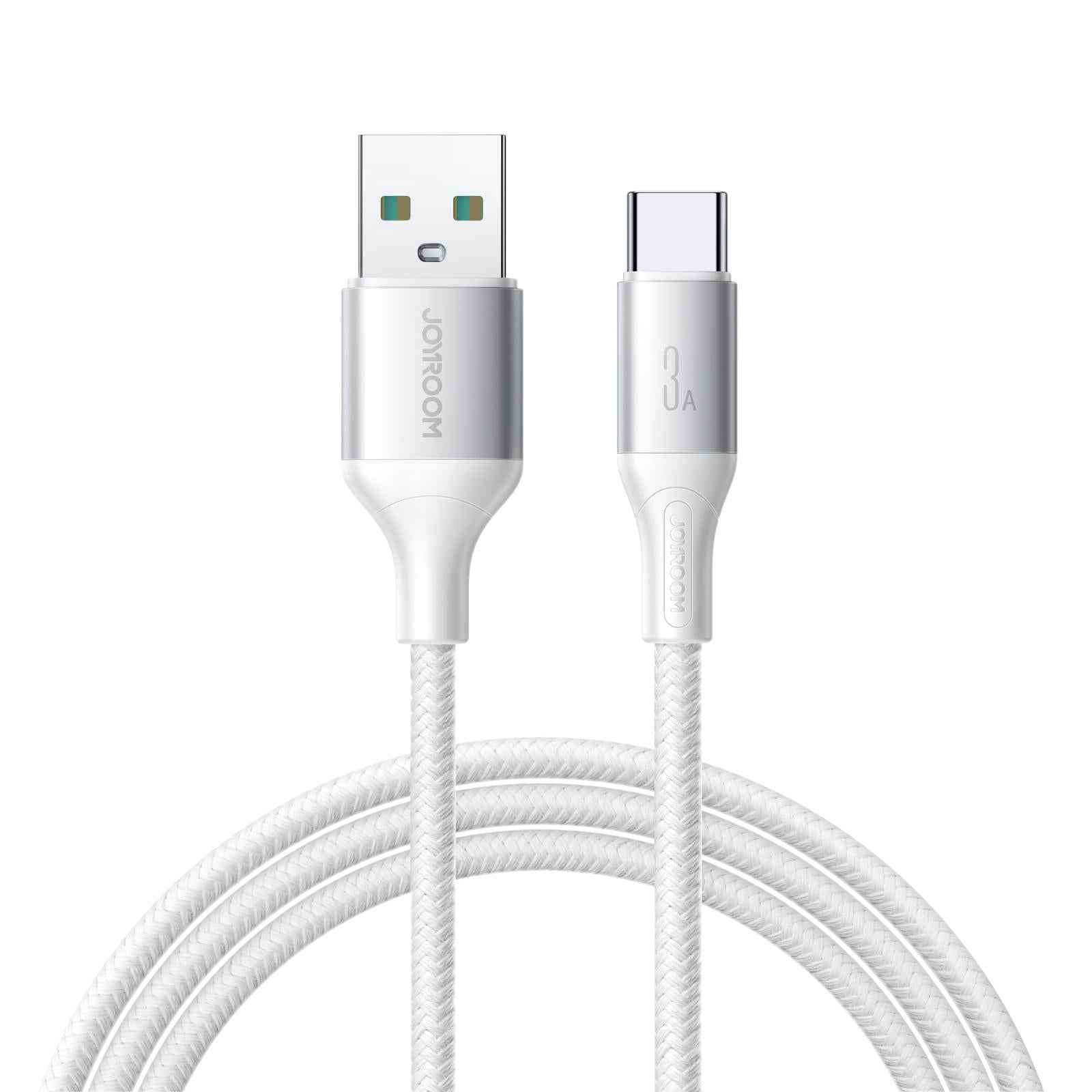 Uniqbuy For JOYROOM S-A28 Flash Series 60W 480Mbps Fast Charging Data Cable, USB to Type-C Cable, Length: 2m(White)