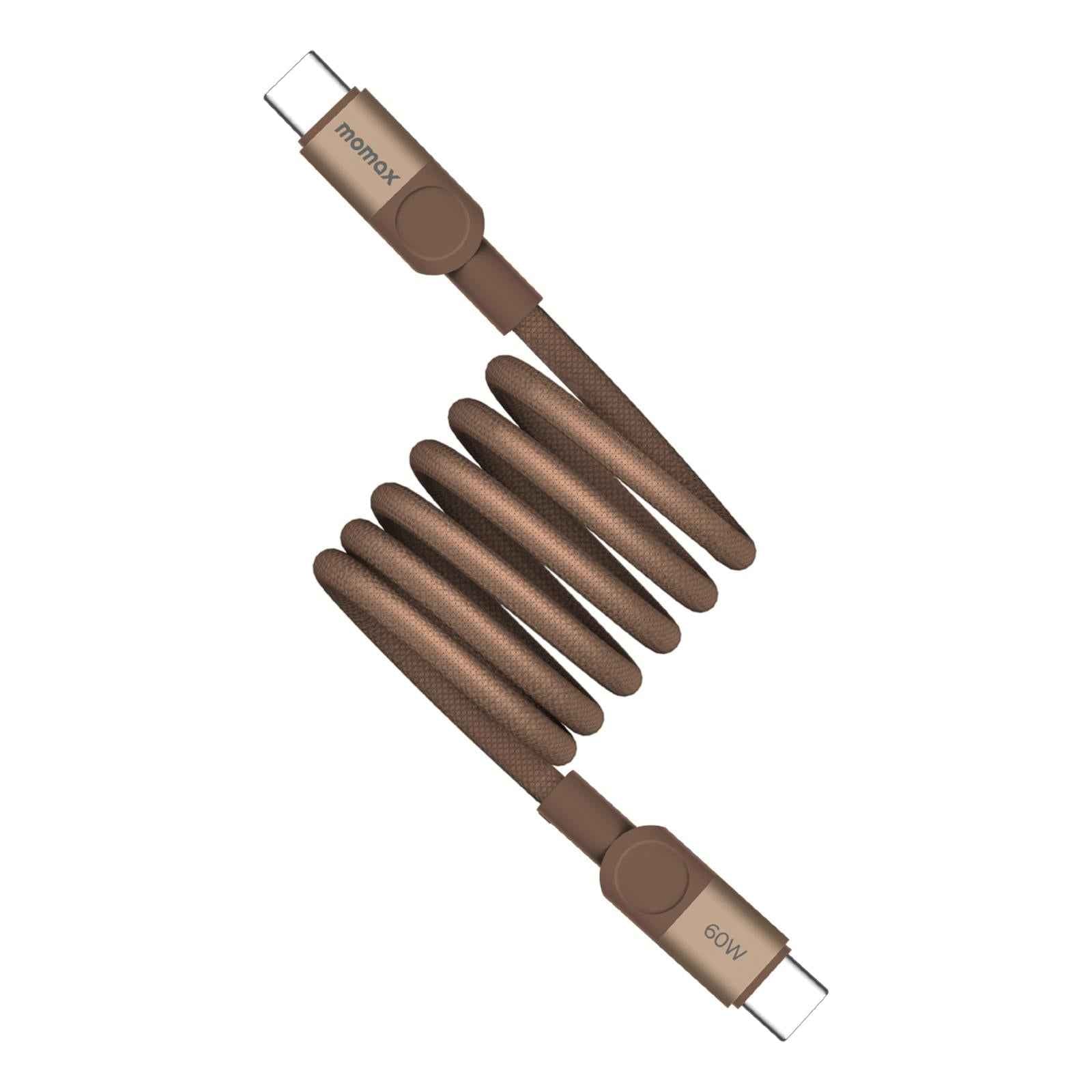 Uniqbuy For Momax Mag.Link Magnetic 60W USB-C / Type-C to USB-C / Type-C Data Cable, Length:1m(Gold)