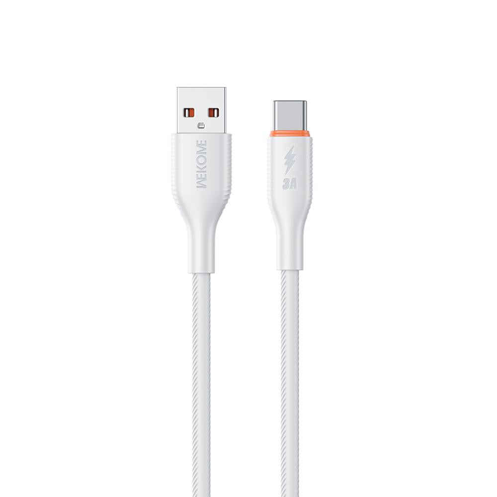 WK WDC-91a 66W USB to Type-C Silicone Data Cable, Length: 1m(White)