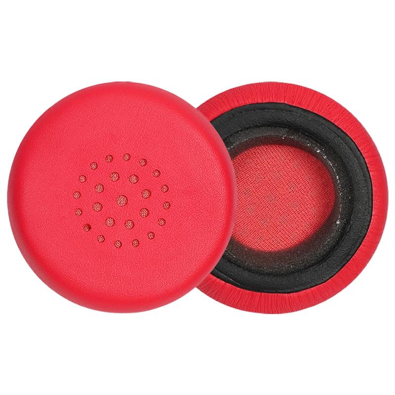 2pcs Protein Leather Earphone Replacement Earpads Pads For Sony WH-CH400(Red)