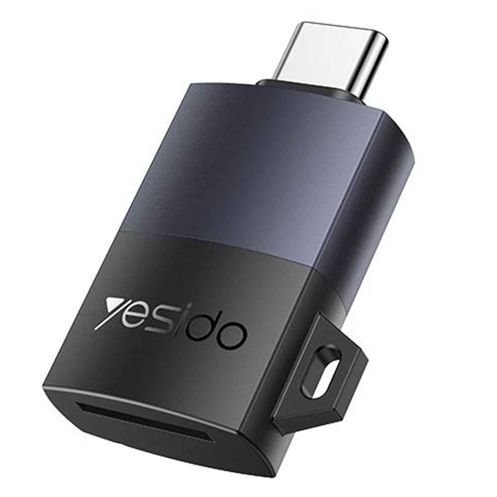 Uniqbuy For Yesido GS37 Type-C TF Card Reader(Black)