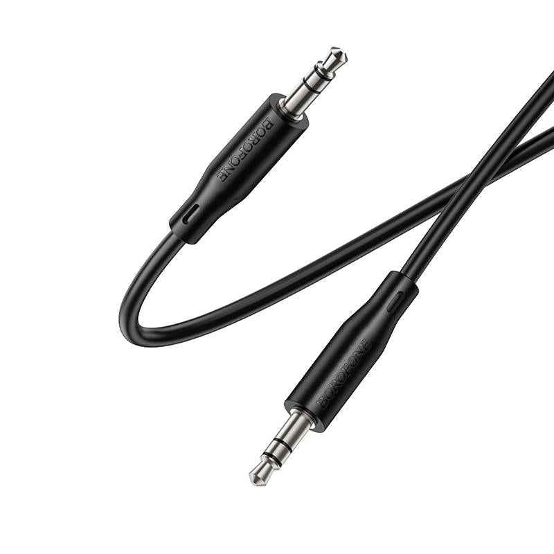 Uniqbuy For BOROFONE BL26 1m 3.5mm Male to Male Standard AUX Audio Cable(Black)