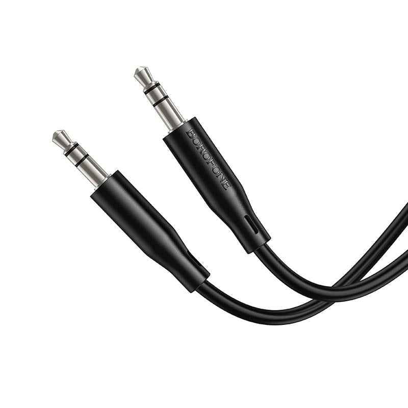 Uniqbuy For BOROFONE BL26 1m 3.5mm Male to Male Standard AUX Audio Cable(Black)