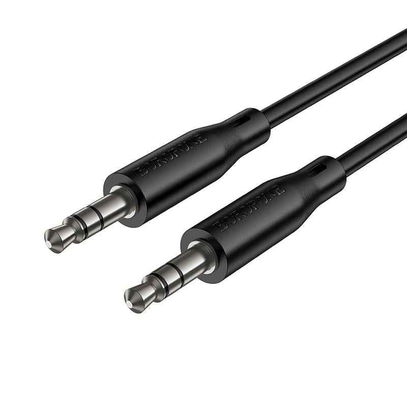 Uniqbuy For BOROFONE BL26 1m 3.5mm Male to Male Standard AUX Audio Cable(Black)