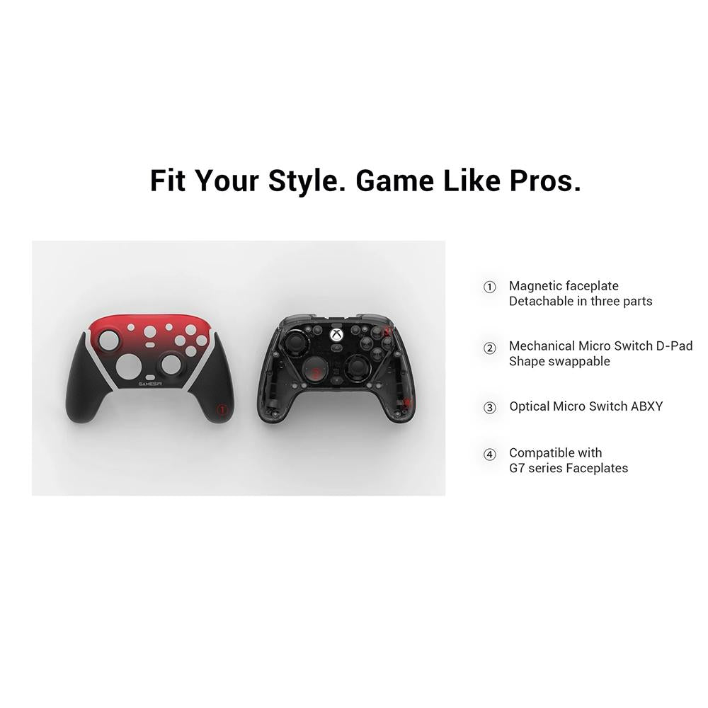 GameSir G7 Pro Bluetooth Wireless Tri-Mode Game Controller for Xbox / Steam / PC / Android(White)