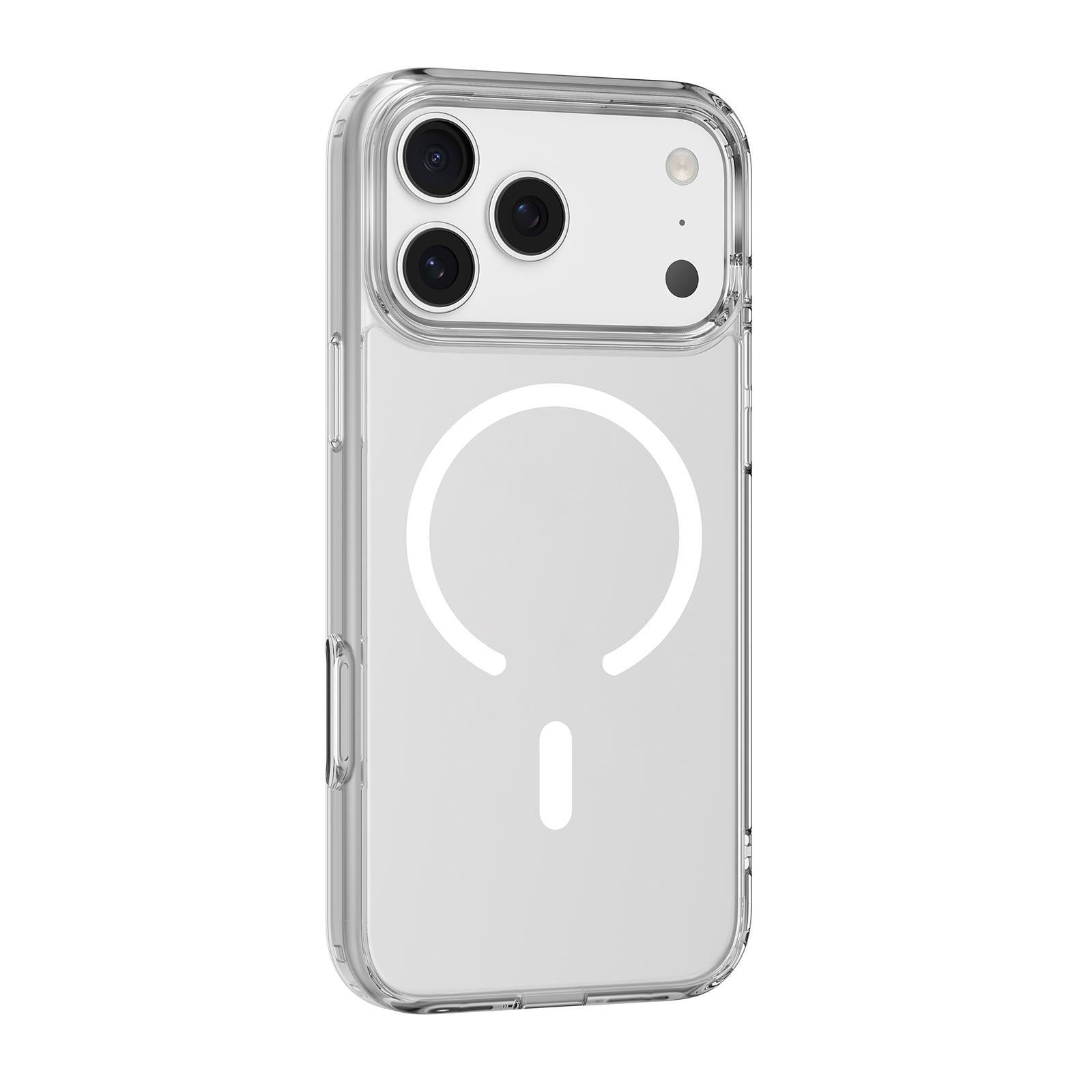 Compatible with iPhone 18 Pro Mutural Ice Series MagSafe Magnetic TPU Phone Case - Transparent
