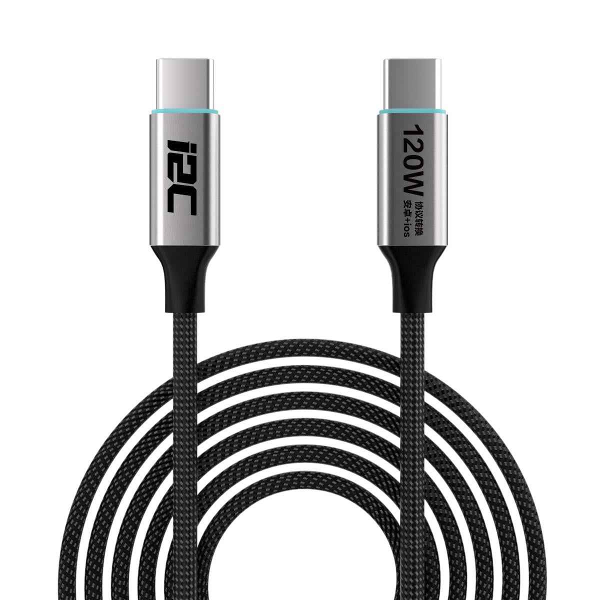 Uniqbuy For i2C Turbo PPS Protocol Conversion Cable Universal Flash Charging Cable, Model:TU2 120W