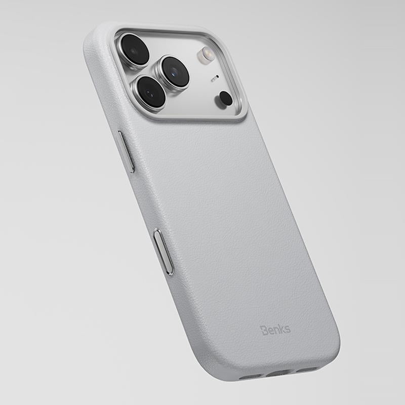 Compatible with iPhone 18 Pro & 17 Pro Benks Q2 Series Shockproof MagSafe Magnetic Phone Case - White