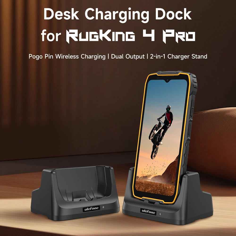 Uniqbuy For For Ulefone RugKing 4 Pro Ulefone USB-C / Type-C Desk Charging Dock(Black)