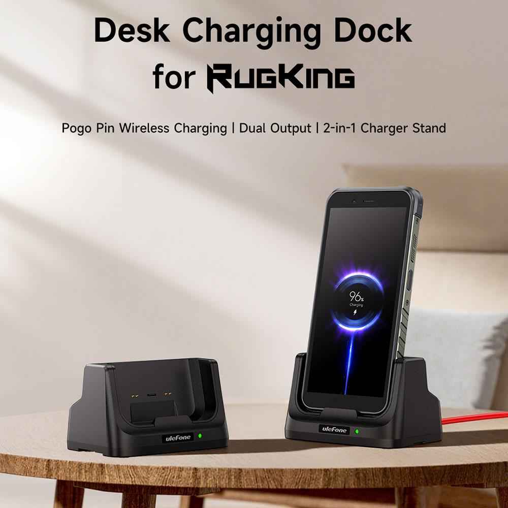 Uniqbuy For For Ulefone RugKing Ulefone USB-C / Type-C Desk Charging Dock(Black)