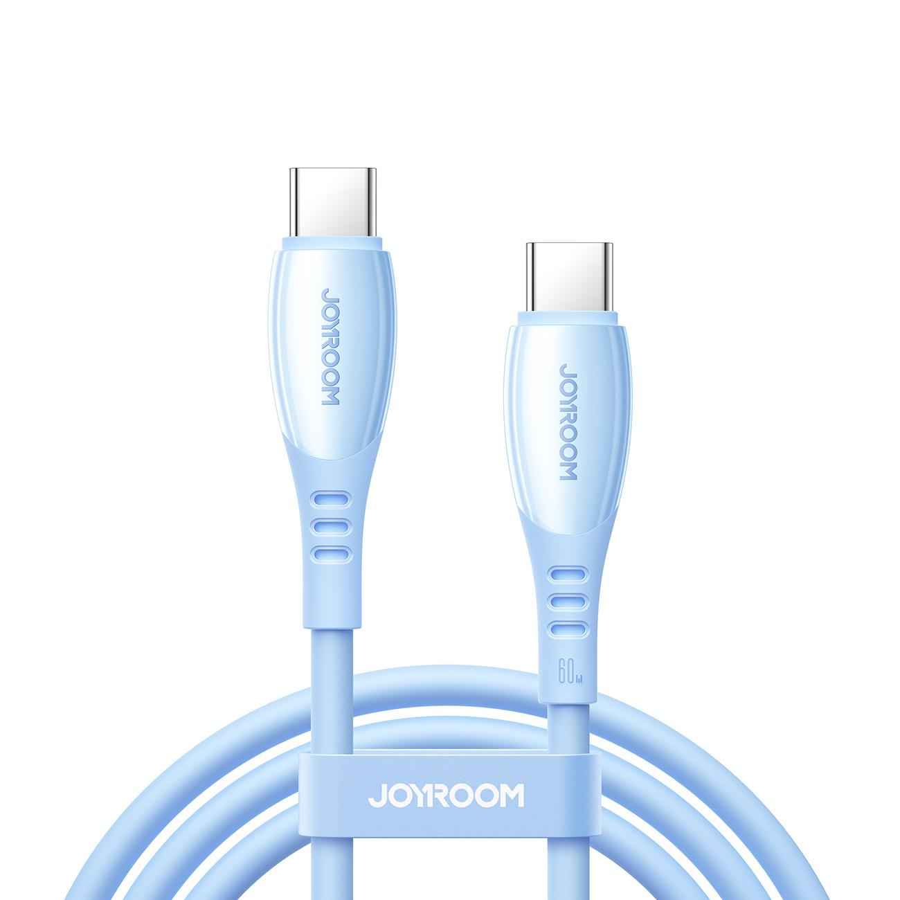 Uniqbuy For JOYROOM S-A59 Vibrant Series 60W Type-C to Type-C Fast Charging Data Cable, Length:1.2m(Blue)