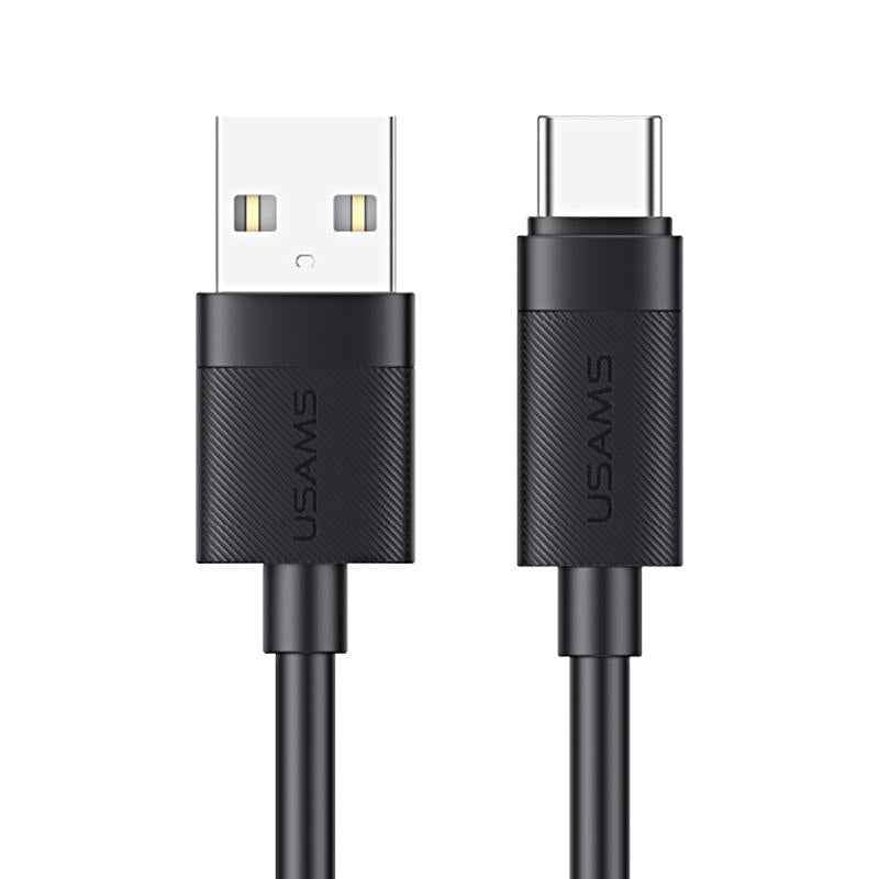 Uniqbuy For USAMS SJ777 U94 USB to Type-C 3A Fast Charging Data Cable, Length:1m(Black)