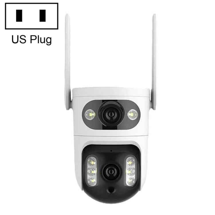 V380 2MP HD Smart Gun Ball Linkage WiFi Surveillance Camera, US Plug(White)