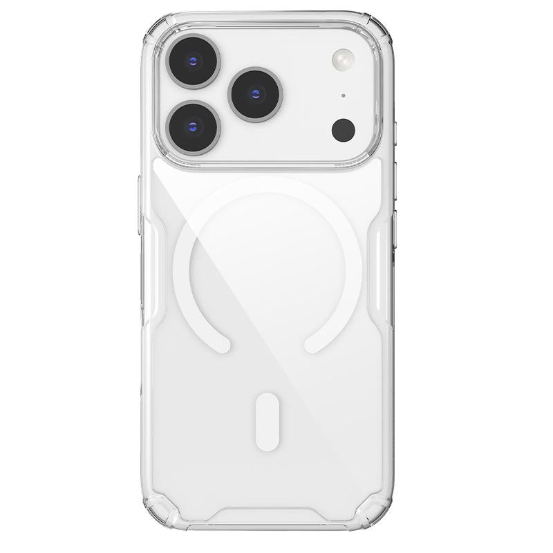 Compatible with iPhone 18 Pro NILLKIN Ultra Clear Magsafe PC + TPU Phone Case - White