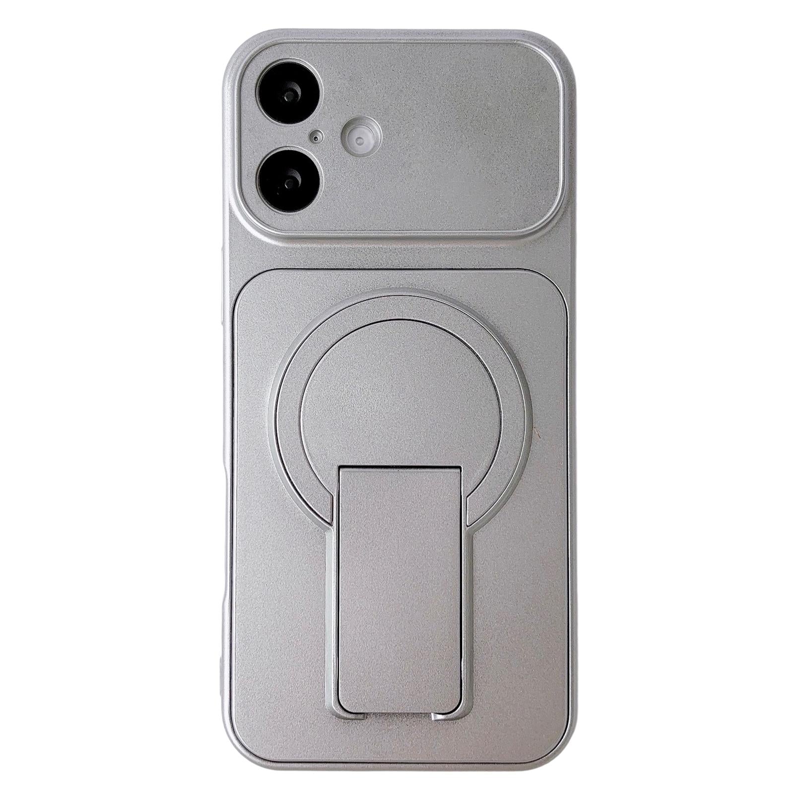 Compatible with iPhone 18 Instantly TransCompatible withms Into 17 Pro Invisible Holder Magnetic Phone Case - Silver