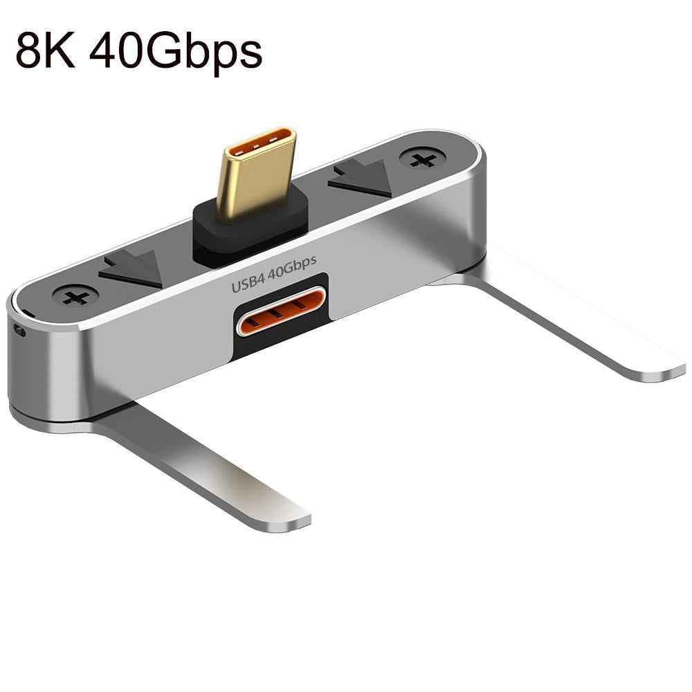 Uniqbuy For  8K 40Gbps USB4 Type-C Full Function Holder Adapter(Grey)